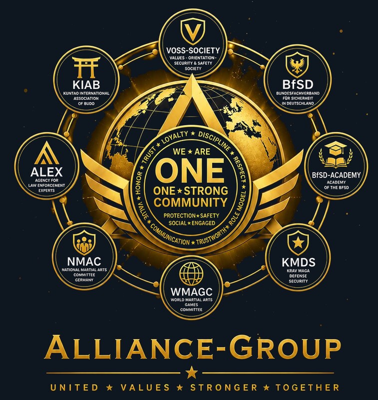 Alliance-Group: KIAB, VOSS-Society, BfSD, BfSD-Academy, ALEX, NMAC, WMAGC, KMDS — United Values, Stronger Together